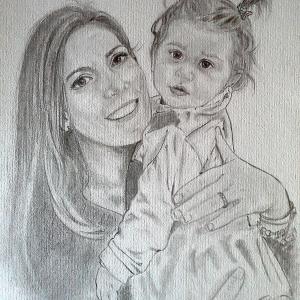 Ritratti su commissione, ritratti a matita, ritratti olio su tela, tecniche miste