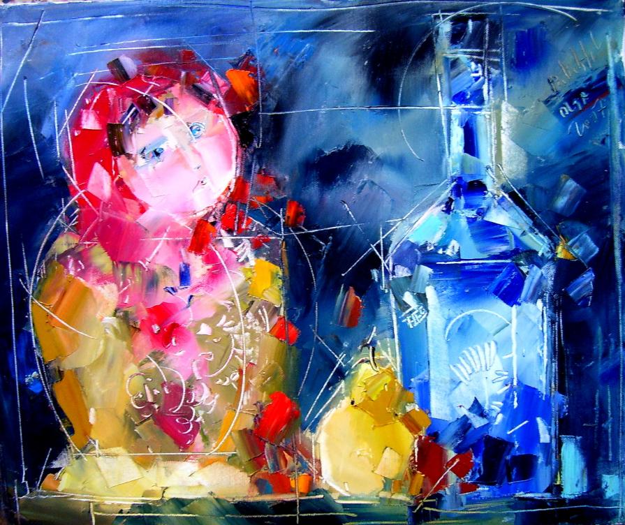 naturamorta con la matrioska