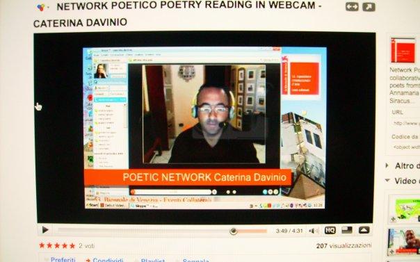 NETWORK POETICO POETRY READING IN WEBCAM-53 Biennale di Venezia-Eventi Collaterali