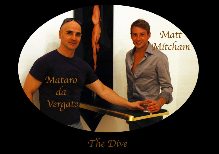 Matt Mitcham with Mataro da Vergato and THE DIVE Installation