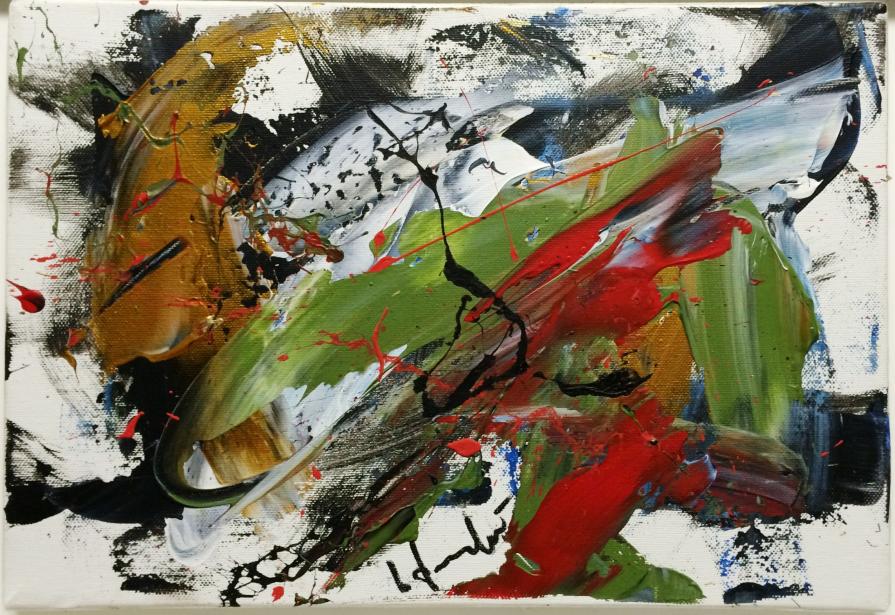 Silvio Formichetti (Italia) - Teatrini - olio su tela - 35 x 25