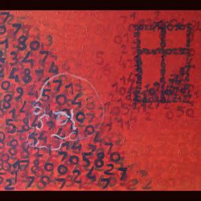 IO ERO QUEL CHE SIETE, VOI SARETE QUEL CHE SONO.. acrilico su tela 100 x 70 cm