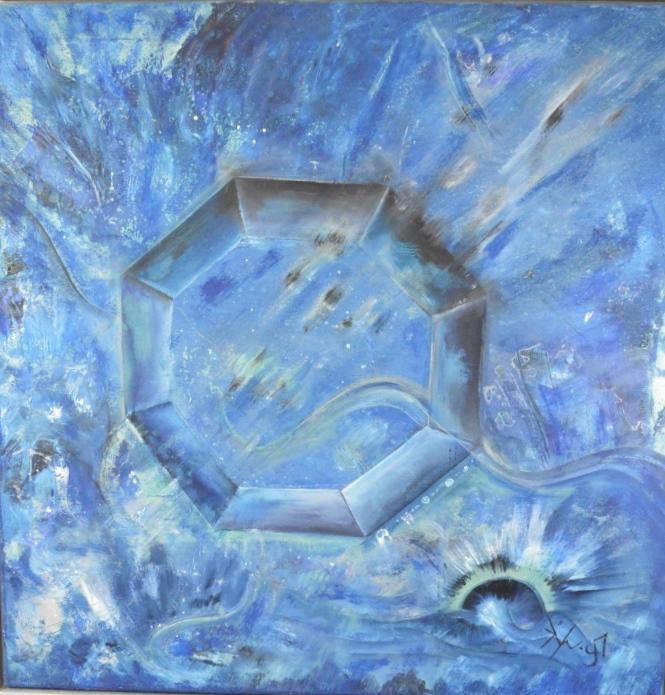 Thomas Oder - Abstract - olio su tela - 83 x 83