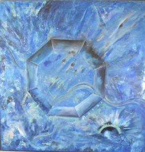 Thomas Oder - Abstract - olio su tela - 83 x 83