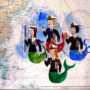 AH, LE SIRENE... DIVERTENTI, BIZZARRE, DISPETTOSE ! - PERSONALE DI GRAFICA DEL M° OMAR SALVAGNO AL 29° TROFEO ACCADEMIA NAVALE