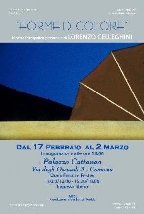 Locandina Mostra Lorenzo Celleghini Palazzo Cattaneo Cremona Locandina Mostra Lorenzo Celleghini Palazzo Cattaneo Cremona