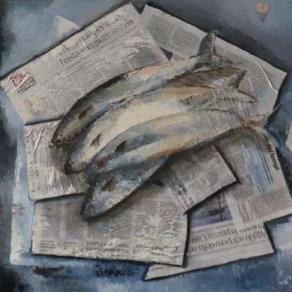 Pesci su giornale