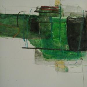 Canone n 3, vento del Nord - Tecnica mista su carta