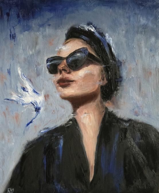 Blue skies with Martina