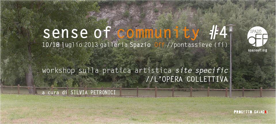 senseOFcommunity # 3//Pontassieve | the communitarian spirit of the art in the 2.0 society