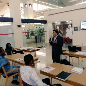 Exhibition and workshop held in Qatar Unevirsity by the Artist.