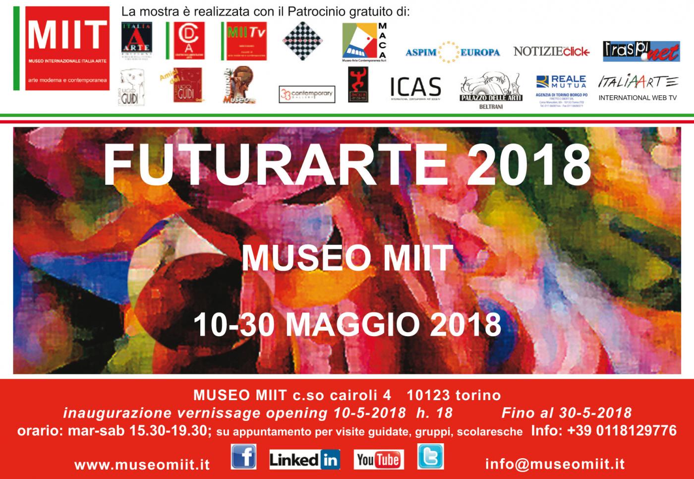 'FUTURARTE 2018: ARTISTI VISIONARI PER L'ARTE E IL MONDO DI DOMANI'