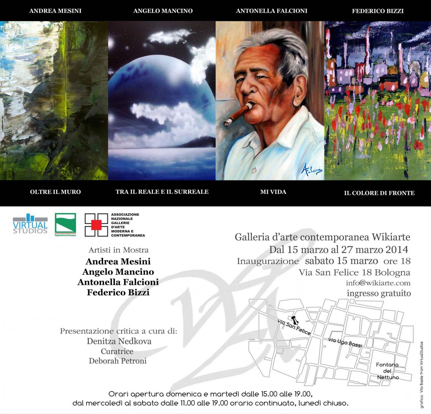 Mostra personale A.Falcioni, A.Mesini, A. Mancino, F.Bizzi