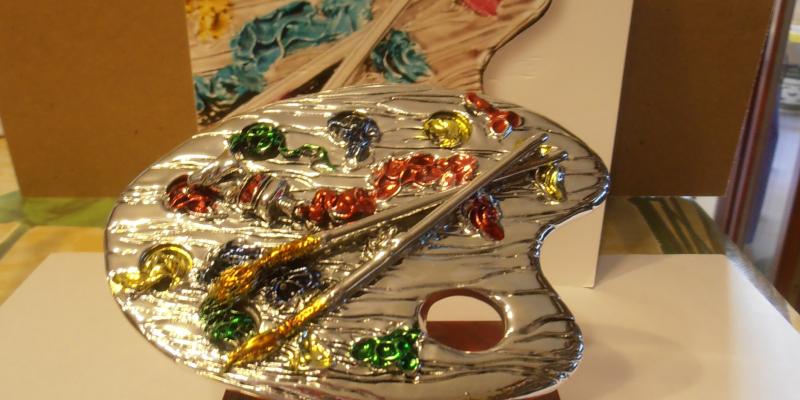 Ricevuto Primo Trofeo Internazionale "Tavolozza d'Argento"