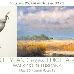 SUSAN LEYLAND sculpture LUIGI FALAI painting WALKING IN TUSCANY