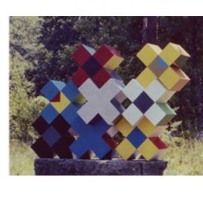 Struttura modulare  smalto su legno  112x146x45    2004