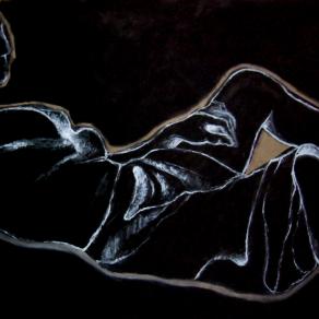 Donna con Vestito Nero