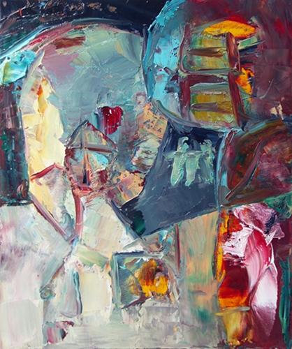 self portait of a canvas