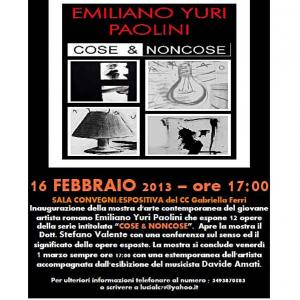 Emiliano Yuri Paolini "COSE E NON COSE"