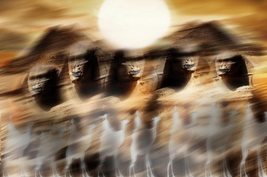 hanno chiuso la bocca, a meta popolo egiziano.