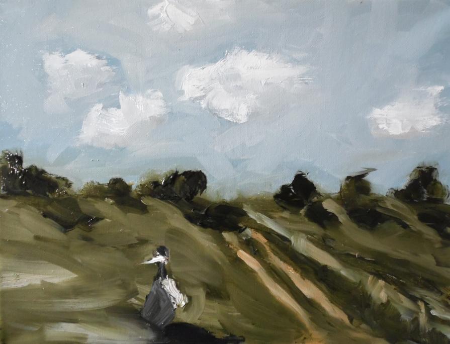 	 countryside, mother 40x30cm