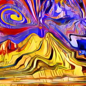 Il mio Vesuvio in stile Picasso Il mio Vesuvio in stile Picasso