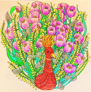 “Il pavone, un dipinto in movimento, danza nelle sfumature dell’arcobaleno.”…!!!