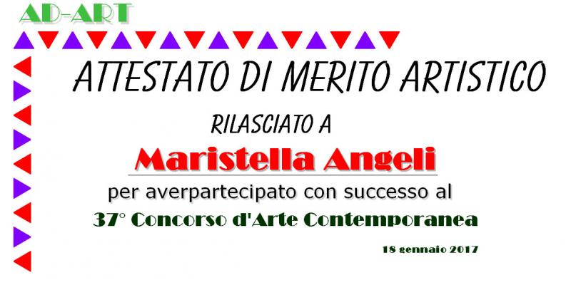 Ho ricevuto l’Attestato di Merito Artistico! 