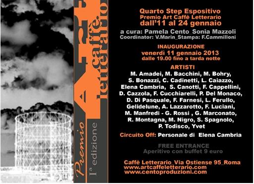 PREMIO ART CAFFE' LETTERARIO PREMIO ART CAFFE' LETTERARIO
