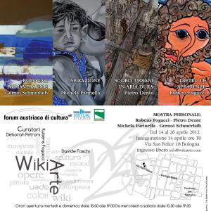 Mostra personale di Rubens Fogacci, Gernot Schmerlaib, Michela Farinella, Pietro Dente