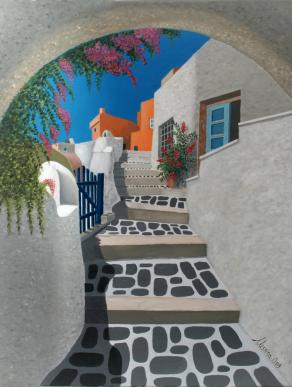 Omaggio a Santorini