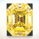 Yellow Emerald Cut Diamond