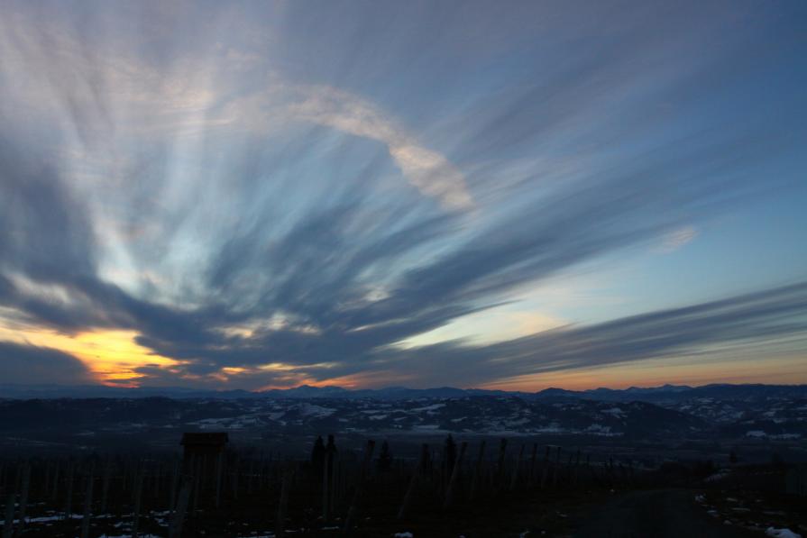 il Sole pare dire : ARRIVO!