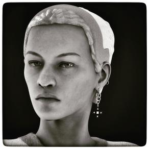 Ritratto Bianco e Nero (modella virtuale)