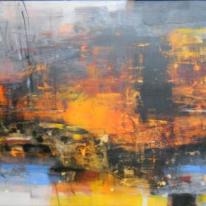 CUORE DEL PAESAGGIO_ tecnica mista su tela 200x100 Antonio Civitarese_ 2016.jpg