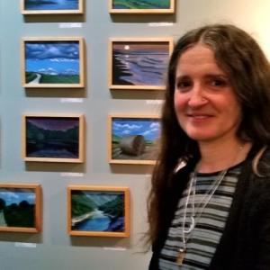 Carla Strozzieri is participating in the group art show "Shimmering" at the Gallery Ava, in Calicoon, NY.