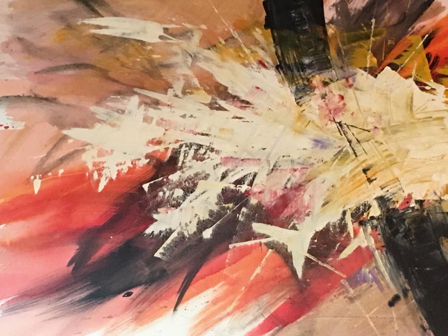 Incidente con il latte al tramonto d'estate 