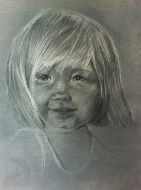 Esercizio ritratto bimba incompleto