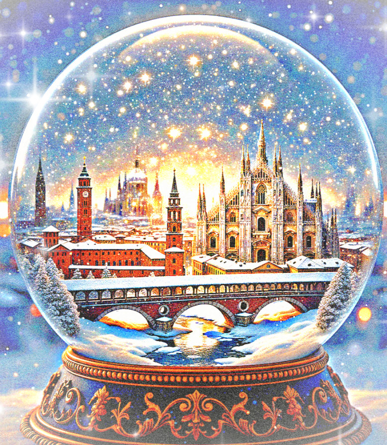 Il cuore di Milano batte al ritmo della magia invernale..racchiuso in un sogno di cristallo...