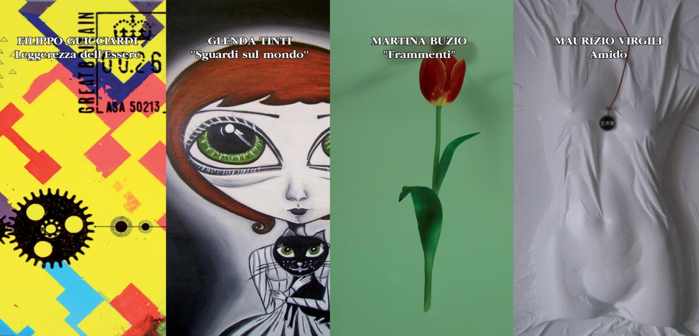 Mostra personale di Filippo Guicciardi, Glenda Tinti, MArtina Buzio, Maurizio Virgili