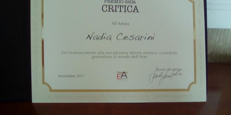 I° INTERNATIONAL PRIZE ART MILAN - CRITIC AWARD