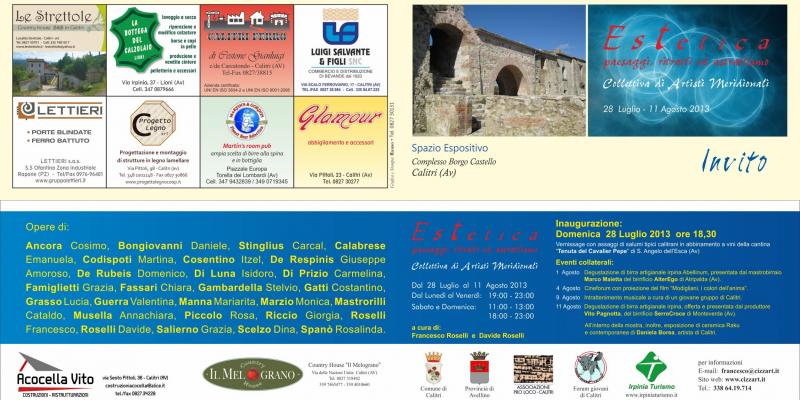 Collettiva  " Estetica " Complesso Borgo Castello - Calitri