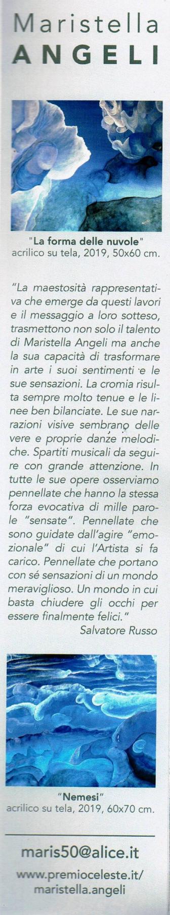 Maristella Angeli, included in the magazine "Biancoscuro Art Magazine # 33"