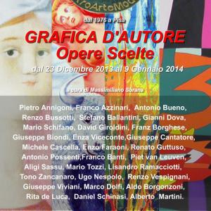 GRAFICA D'AUTORE OPERE SCELTE - XIII Edizione al CentroArteModerna di Pisa GRAFICA D'AUTORE OPERE SCELTE - XIII Edizione al CentroArteModerna di Pisa