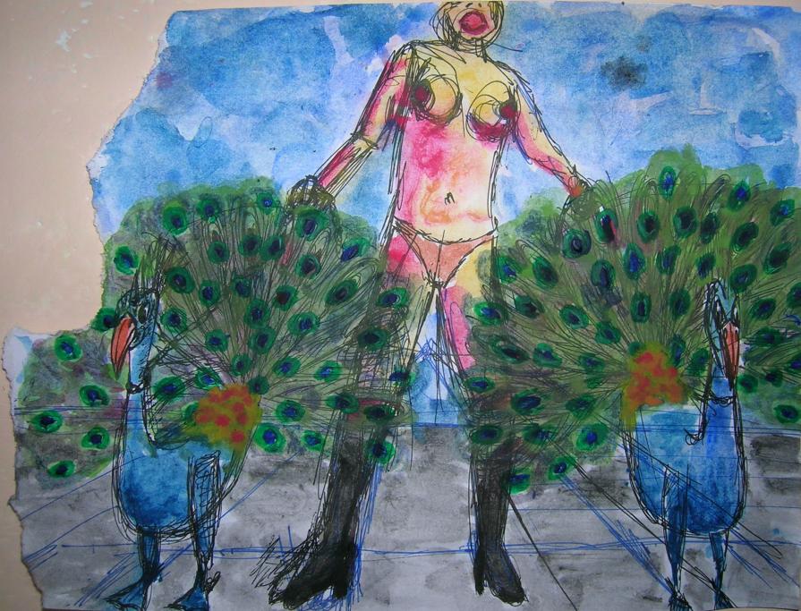 VANITA'-DONNA PAVONE,CHE INUTILITA'