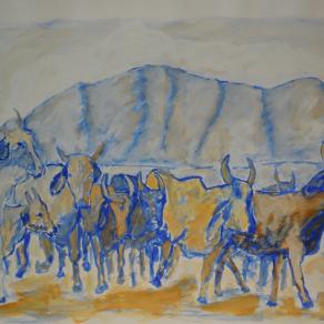 Mucche sotto il Soratte