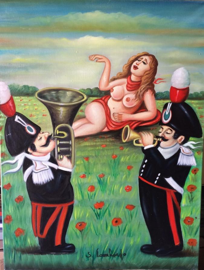 Salvo Lombardo - Per Elisa - olio su tela - 60 x 80