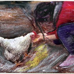 angelina e la gallina co co'.