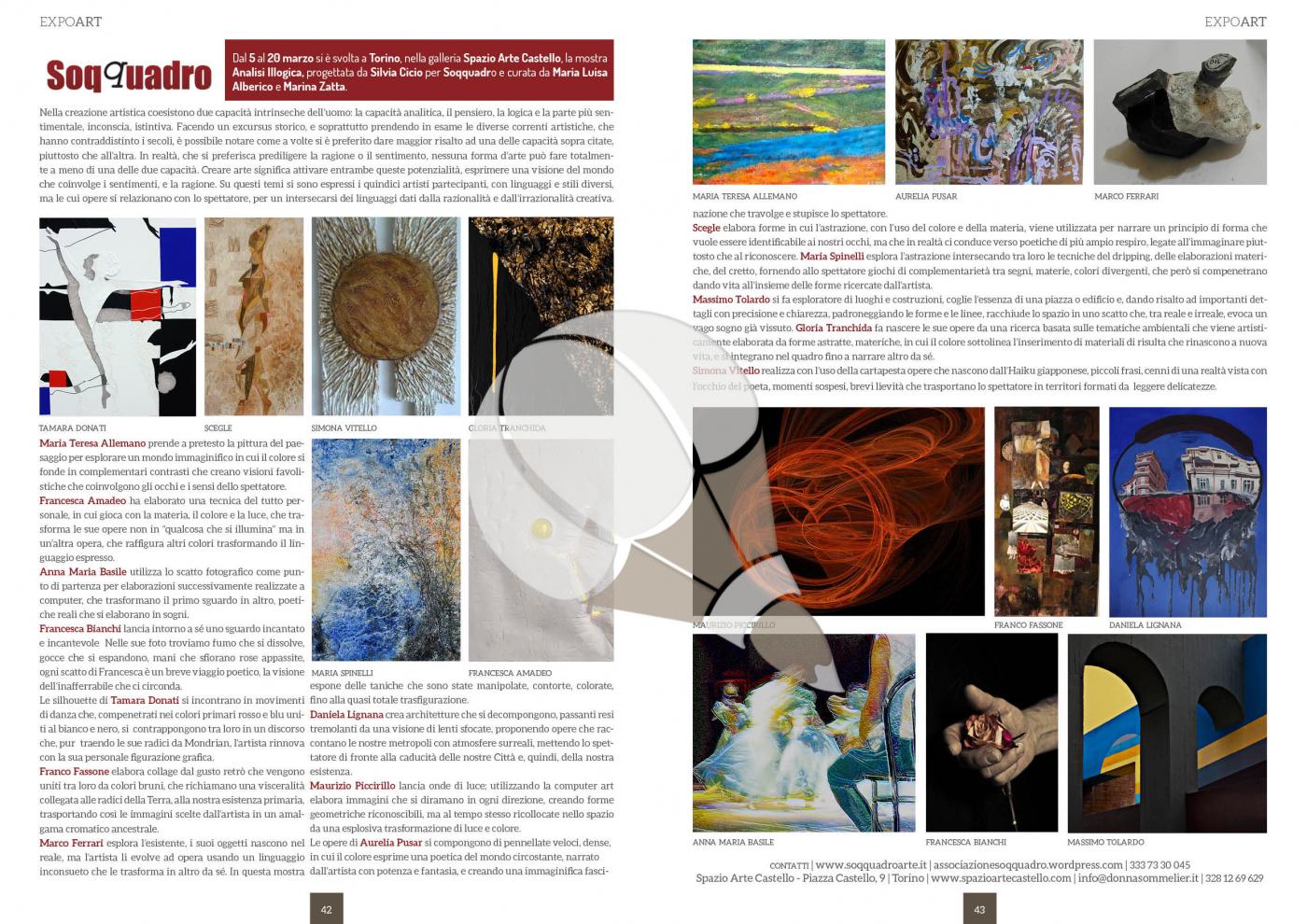 Articolo di Expo Art sulla mostra Analisi Illogica Articolo di Expo Art sulla mostra Analisi Illogica