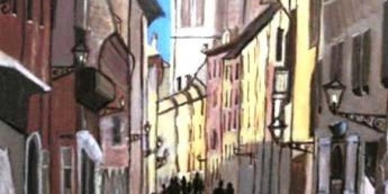 PARTECIPAZIONE CONCORSO ON LINE SU PITTART CON L'OPERA CAMMINANDO IN VIA MAZZINI...